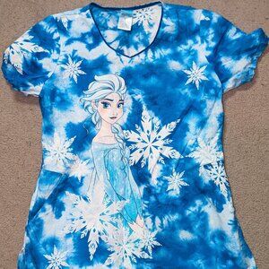 Disney Frozen Elsa Scrub top for women